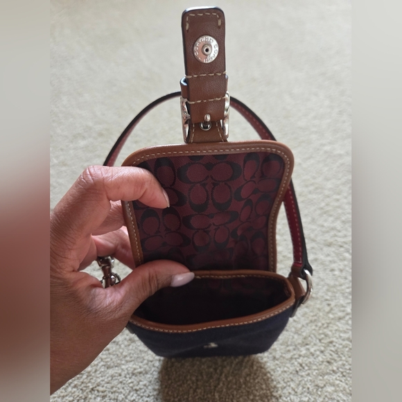 Coach Denim and Leather Crossbody Bag - Picture 4 of 4